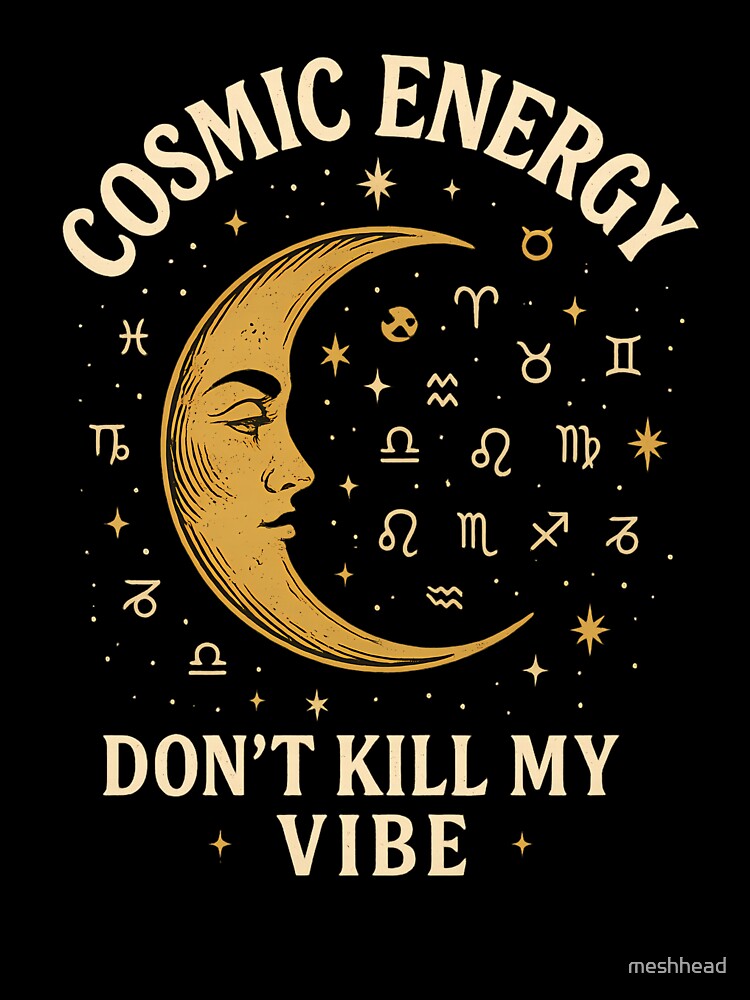 Cosmic Energy – Mystic Moon Vibes by meshhead T-Shirts, Hoodie, Sweatshirt | BlankRebels.com (Image 3)
