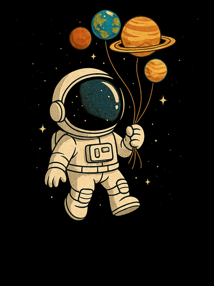 “Cosmic Journey – Astronaut with Planet Balloons” by DailyVibesCo T-Shirts, Hoodie, Sweatshirt | BlankRebels.com (Image 3)