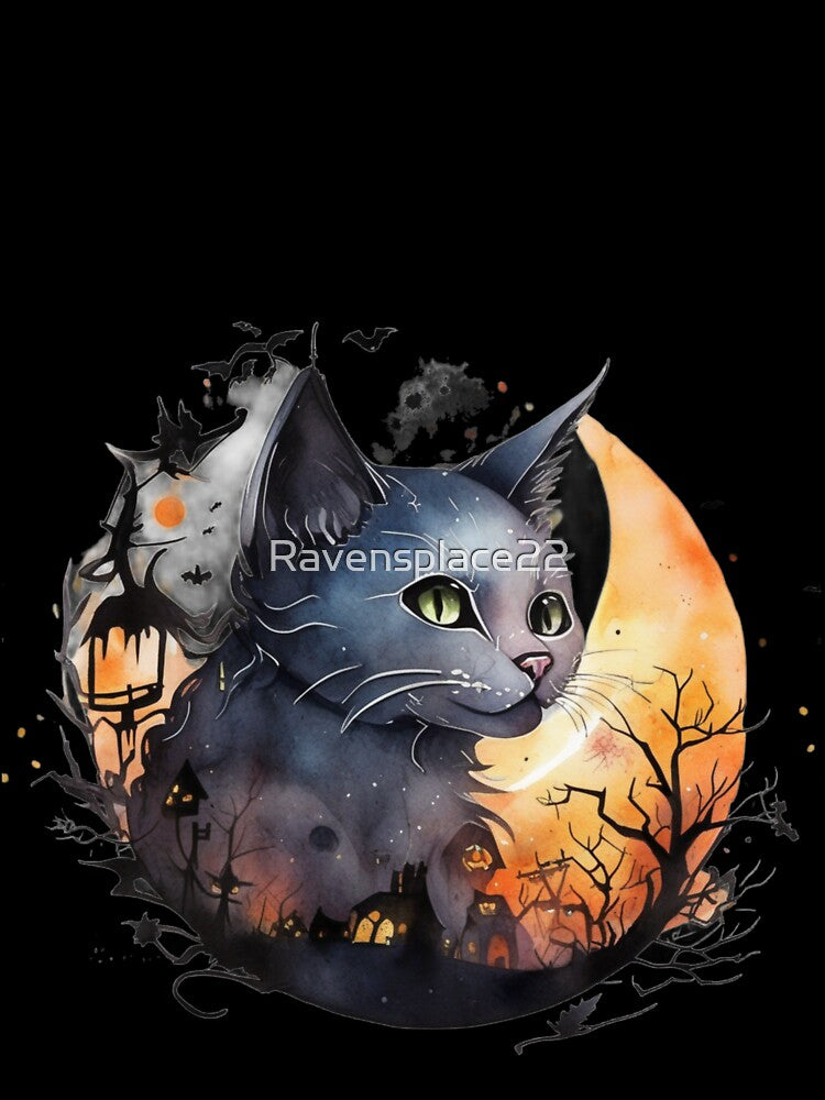 Halloween Cat by Ravensplace22 T-Shirts, Hoodie, Sweatshirt | BlankRebels.com (Image 3)