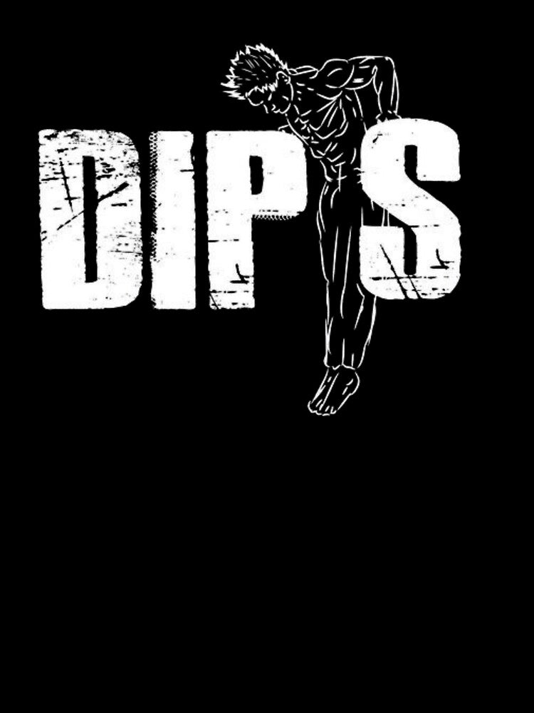 Dips Workout Art – Bodyweight Training Fitness Illustration by HYSTOREGYMWEAR T-Shirts, Hoodie, Sweatshirt (Image 3)