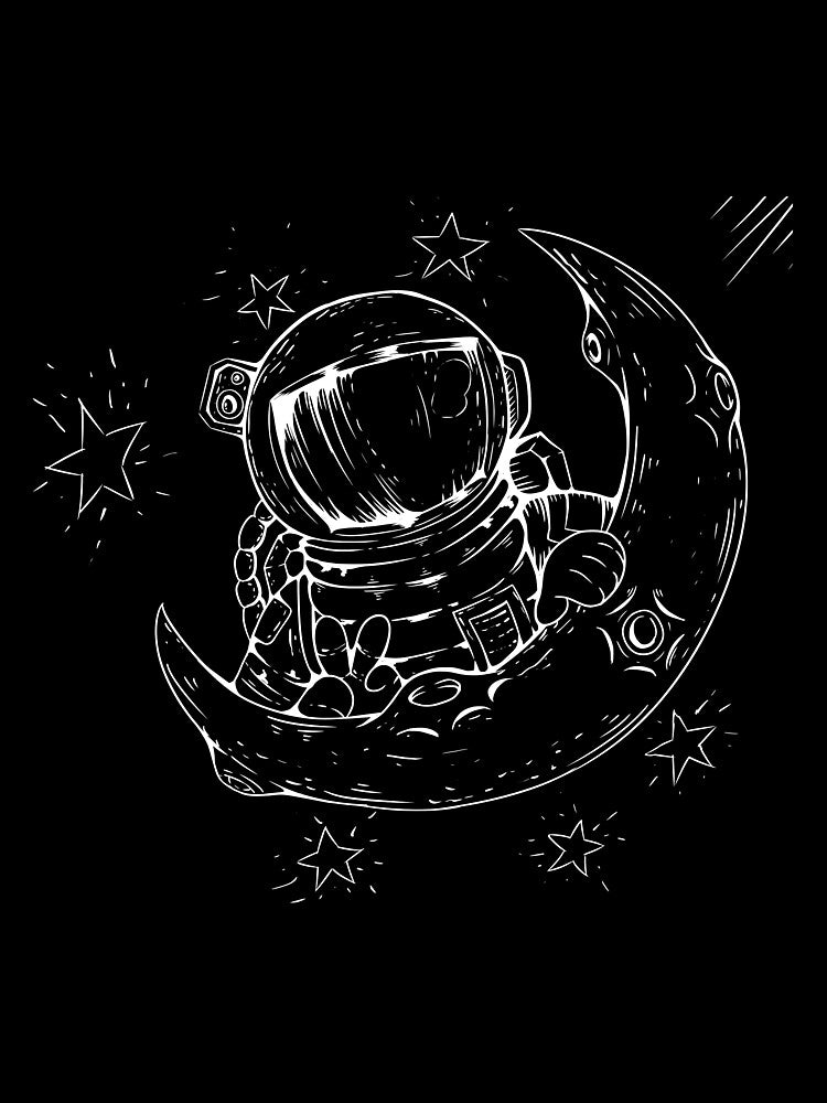 On space (invert) by adiosmillet T-Shirts, Hoodie, Sweatshirt | BlankRebels.com (Image 3)