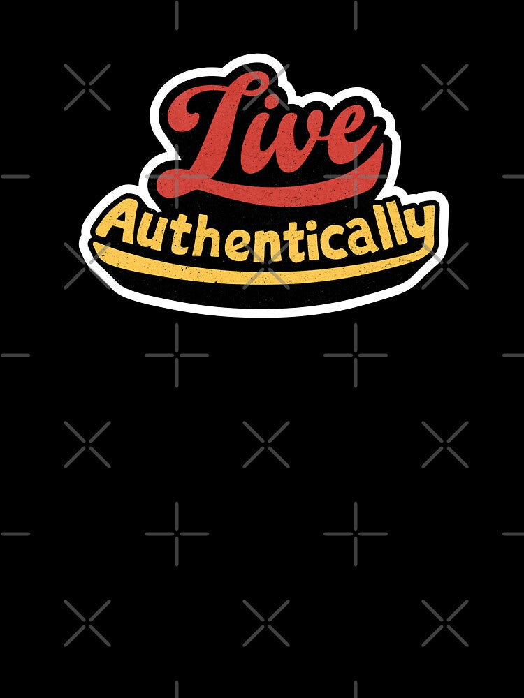 Live Authentically Retro Script Typography by trepiu T-Shirts, Hoodie, Sweatshirt | BlankRebels.com (Image 3)