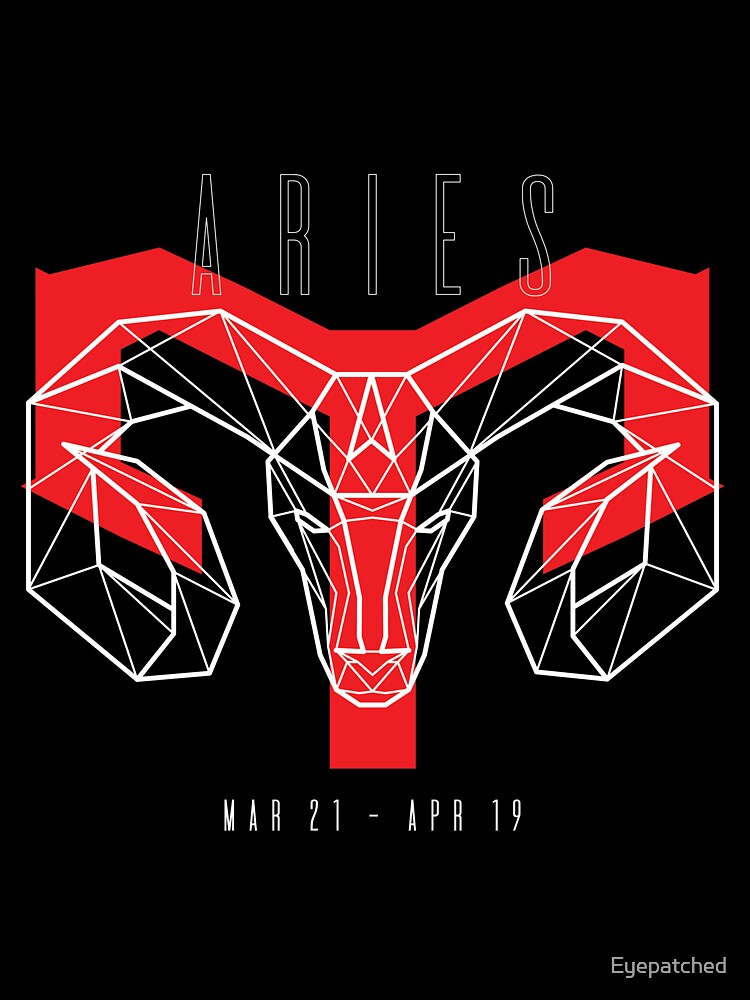 Zodiac sign aries dark version by Eyepatched T-Shirts, Hoodie, Sweatshirt | BlankRebels.com (Image 3)