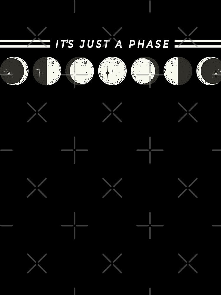"It's Just A Phase" Astrology Moon Phase by justkidding-co T-Shirts, Hoodie, Sweatshirt | BlankRebels.com (Image 3)