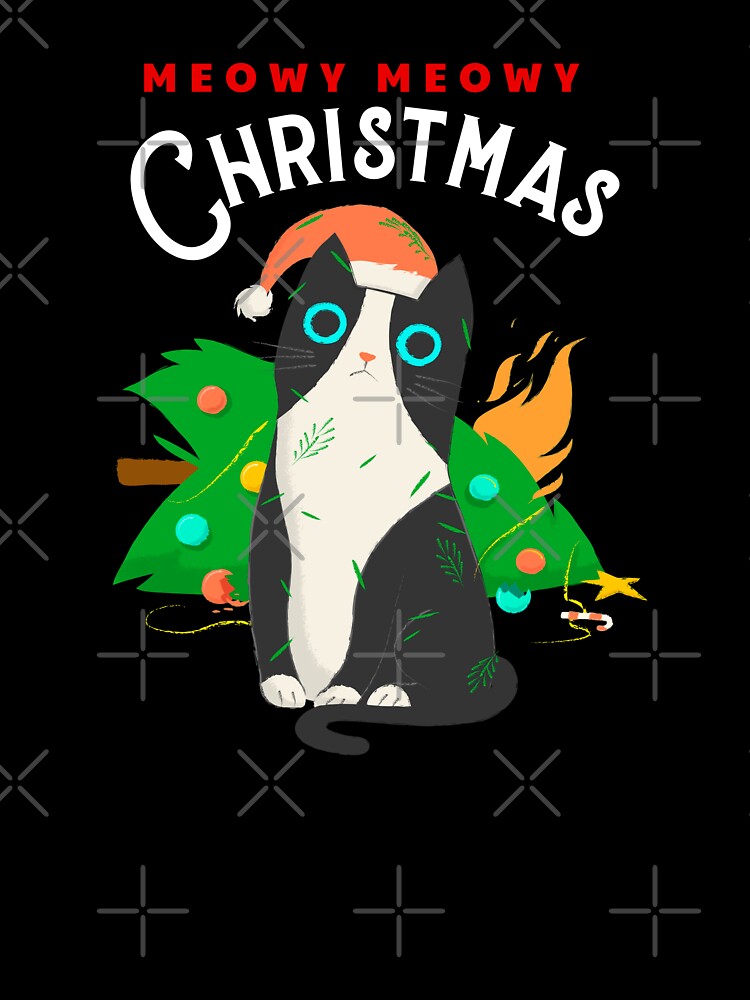 Meowy Christmas , Cat Lover's Christmas by Happy-PrintZ T-Shirts, Hoodie, Sweatshirt | BlankRebels.com (Image 3)