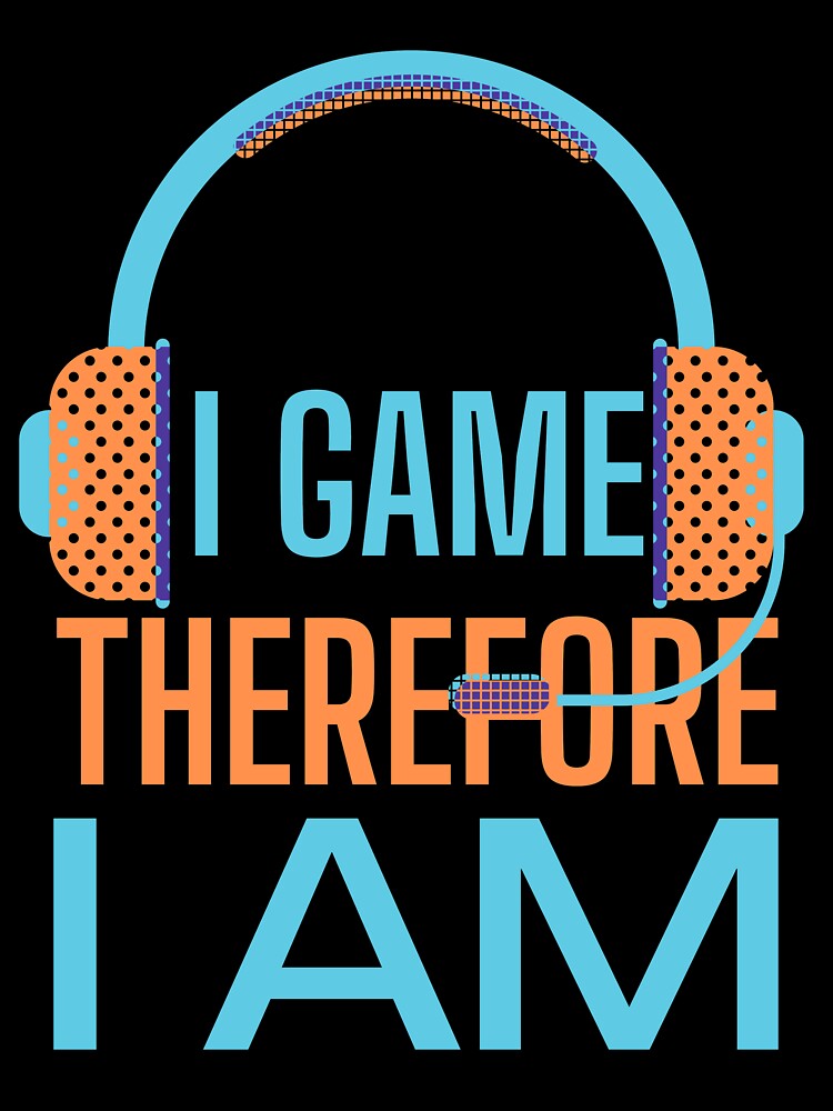 I Game Therefore I Am Orange Headset by SweetAndSpice T-Shirts, Hoodie, Sweatshirt | BlankRebels.com (Image 3)