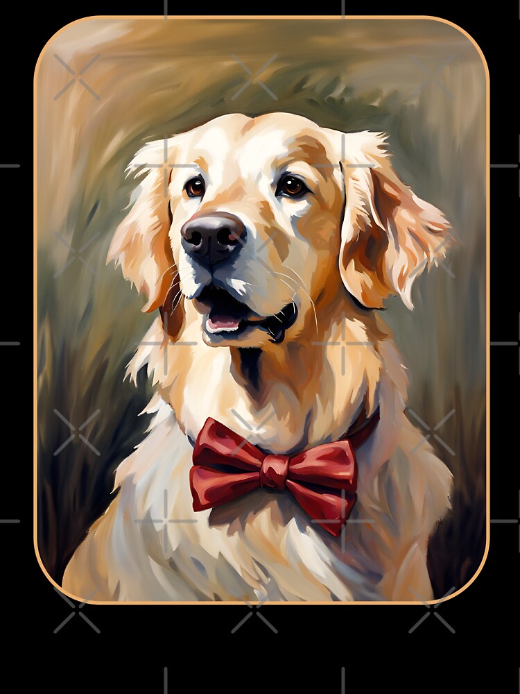 Golden Retriever Portrait in Bowtie by Futurebeachbum T-Shirts, Hoodie, Sweatshirt | BlankRebels.com (Image 3)