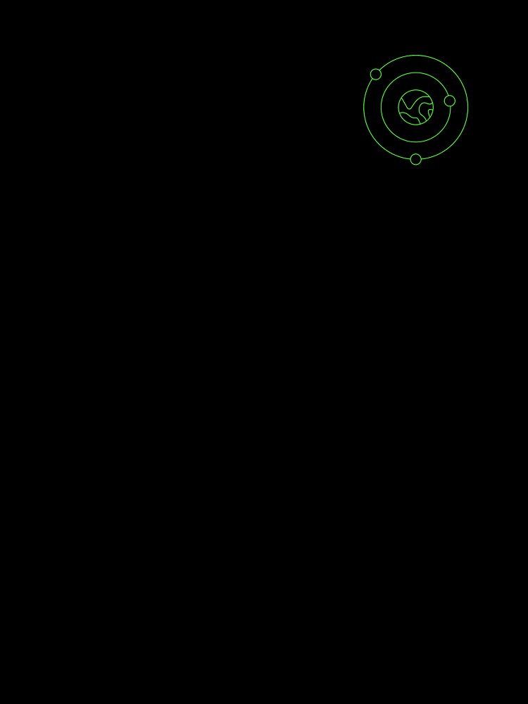 PLANET WITH MOONS (BRIGHT GREEN) by Top10Designs T-Shirts, Hoodie, Sweatshirt | BlankRebels.com (Image 3)