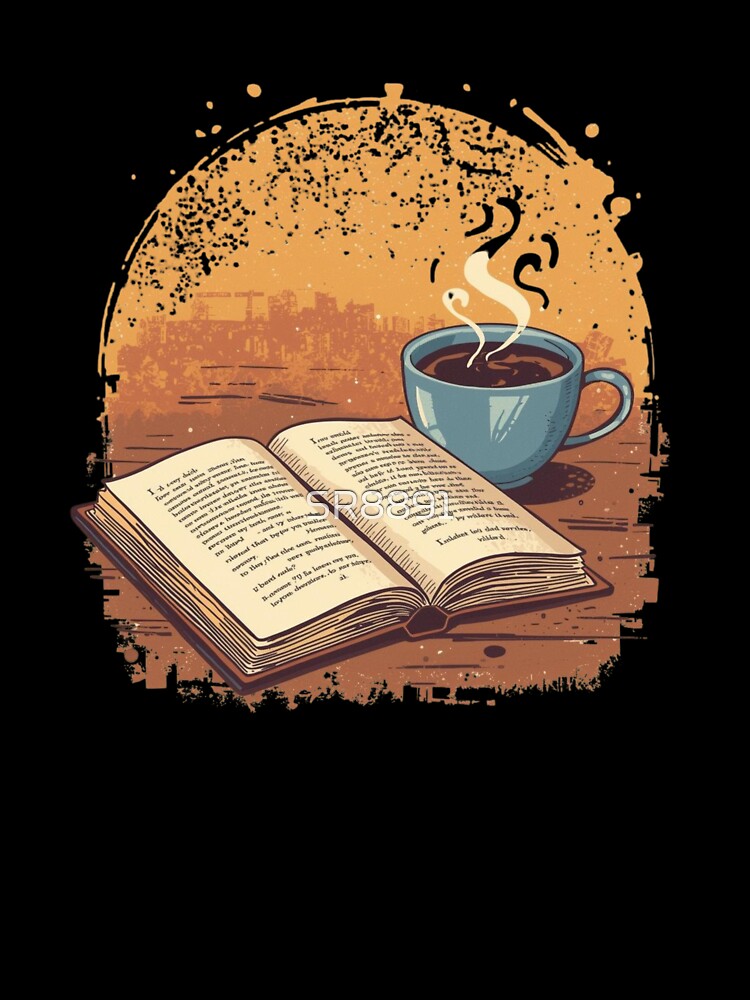 Bibliophile Morning Ritual books and coffee by SR8891 T-Shirts, Hoodie, Sweatshirt | BlankRebels.com (Image 3)