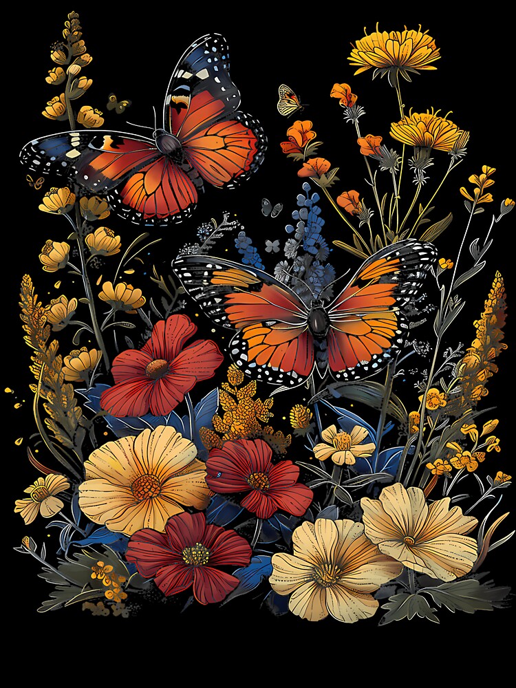 Pollinator Garden Wildlife Flowers Native Plants by TaraAnnie T-Shirts, Hoodie, Sweatshirt | BlankRebels.com (Image 3)