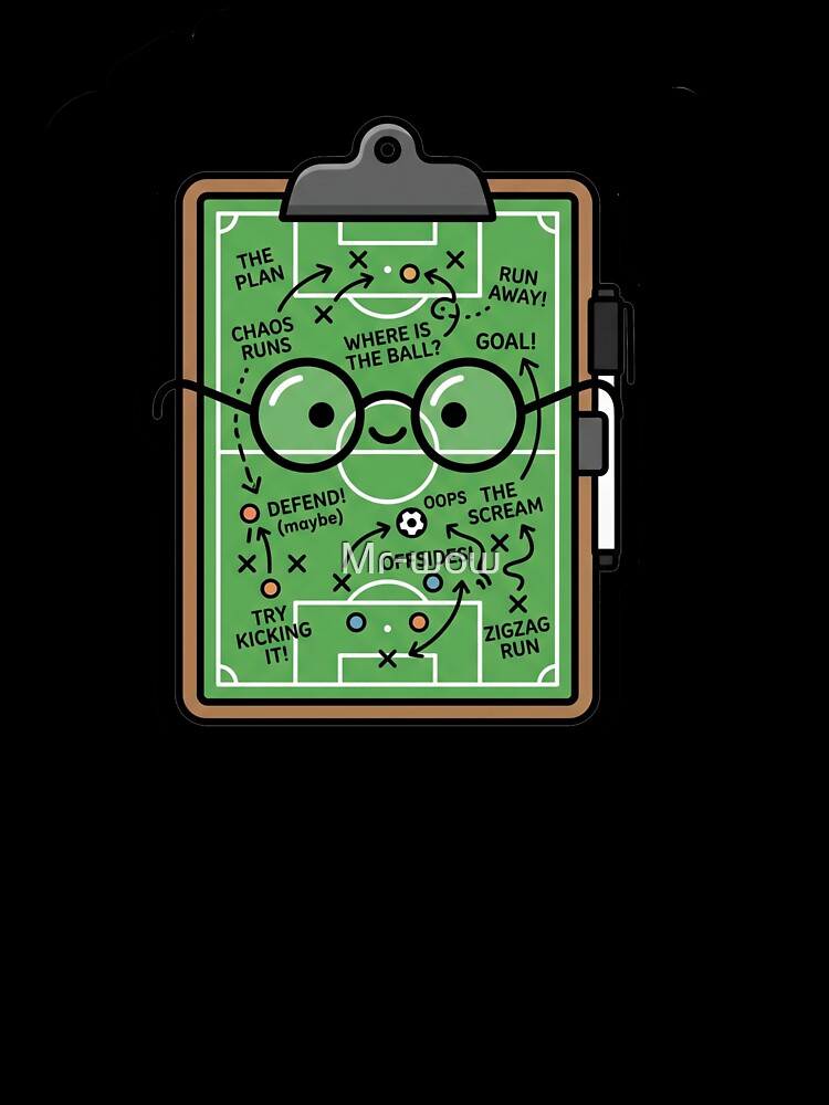 Sarcastic Soccer Manager Tactical Board Laptop Decal by Mr-wow
