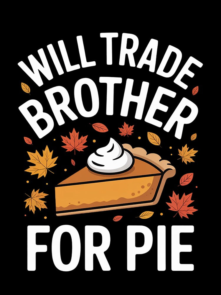 Will Trade Brother For Pie Fall Family Kids Thanksgiving by Slwankol T-Shirts, Hoodie, Sweatshirt | BlankRebels.com (Image 3)