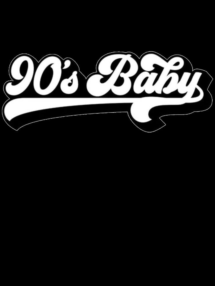 90s Baby - Retro Varsity Script Nostalgia Statement by The-SilentPlace