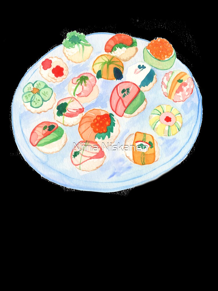 Plate of Sushi by Niina  Niskanen T-Shirts, Hoodie, Sweatshirt | BlankRebels.com (Image 3)