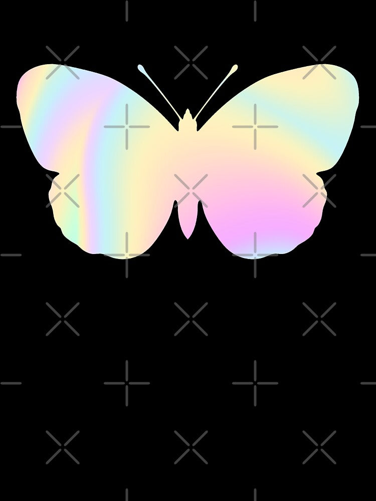 Rainbow Holographic Butterfly by ind3finite T-Shirts, Hoodie, Sweatshirt | BlankRebels.com (Image 3)