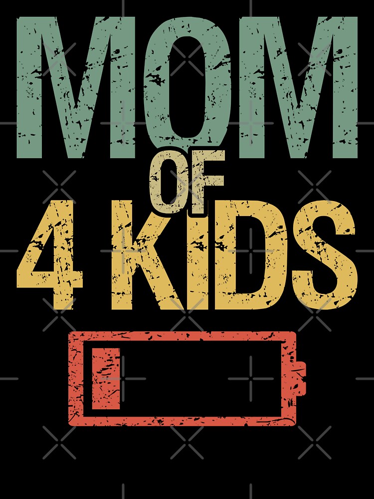 Tired Mom Of 4 Kids I by Lemon Pepper T-Shirts, Hoodie, Sweatshirt | BlankRebels.com (Image 3)
