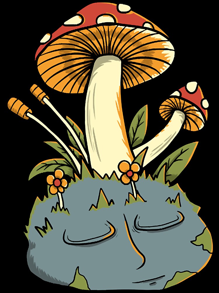 Magic mushrooms earth slepps by RemyArijah99 T-Shirts, Hoodie, Sweatshirt | BlankRebels.com (Image 3)