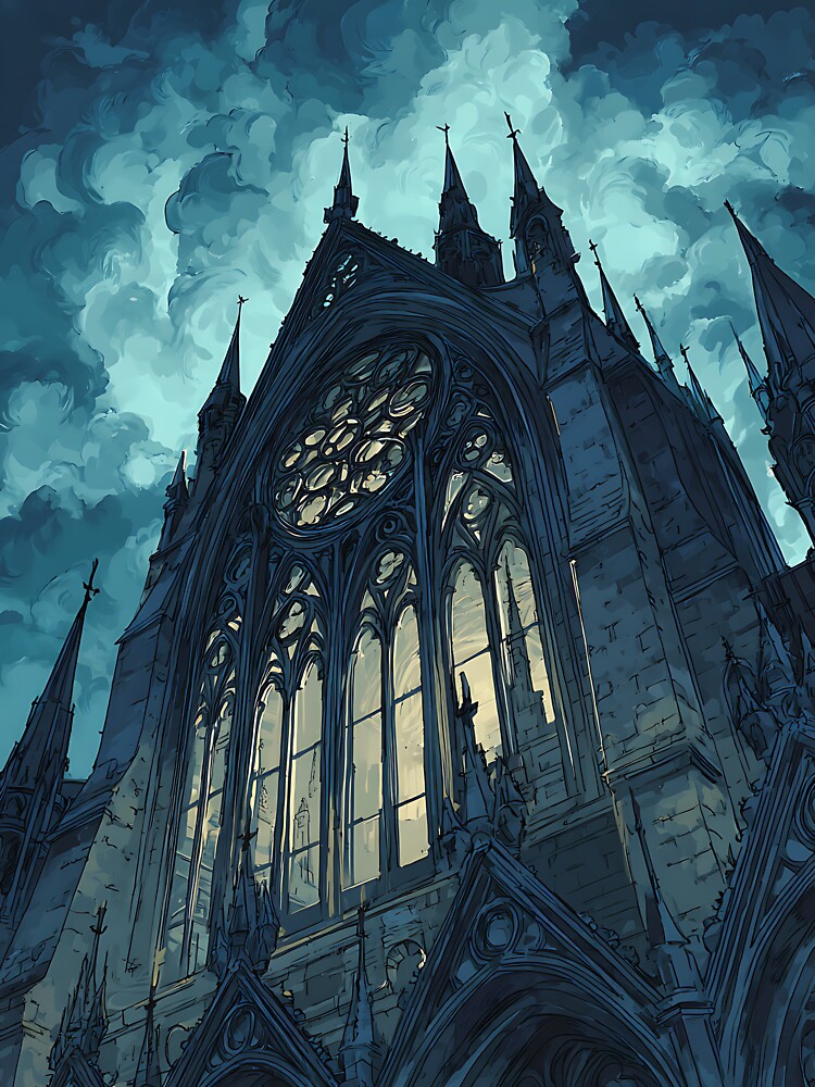Vintage Dark Academia Gothic Architecture by bapupa T-Shirts, Hoodie, Sweatshirt | BlankRebels.com (Image 3)