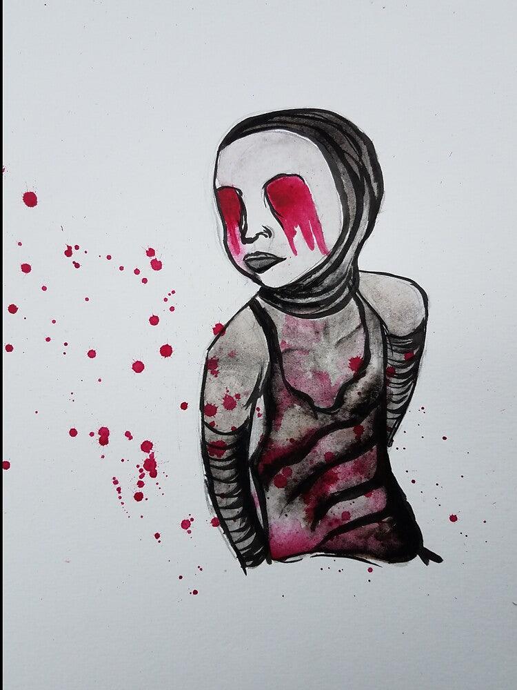 Dark Horror Art by ArtbyMeganBrock T-Shirts, Hoodie, Sweatshirt | BlankRebels.com (Image 3)