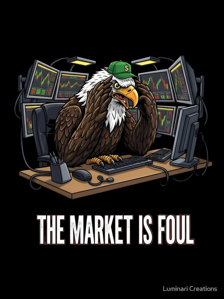 “The Market Is Fowl” Eagle Trader Illustration – Gift for Finance Fans by Luminari Creations T-Shirts, Hoodie,... (Image 3)