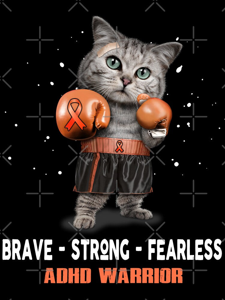 ADHD Warrior - BRAVE STRONG FEARLESS by Berriosly T-Shirts, Hoodie, Sweatshirt | BlankRebels.com (Image 3)