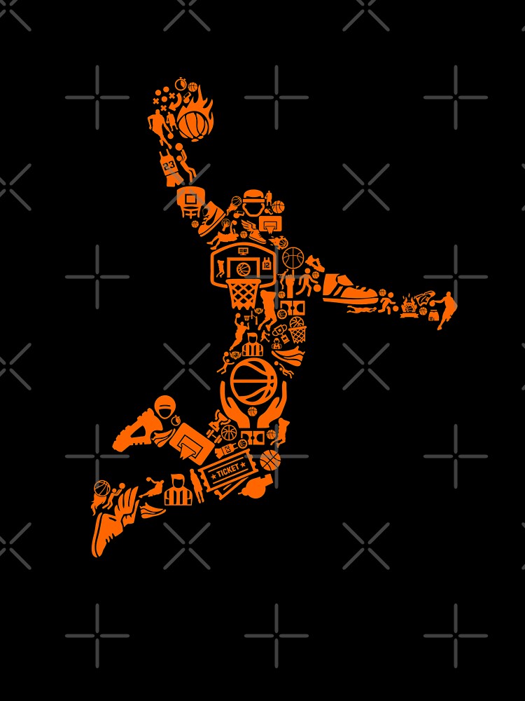 Basketball Player Pattern by VibrantGifts T-Shirts, Hoodie, Sweatshirt | BlankRebels.com (Image 3)