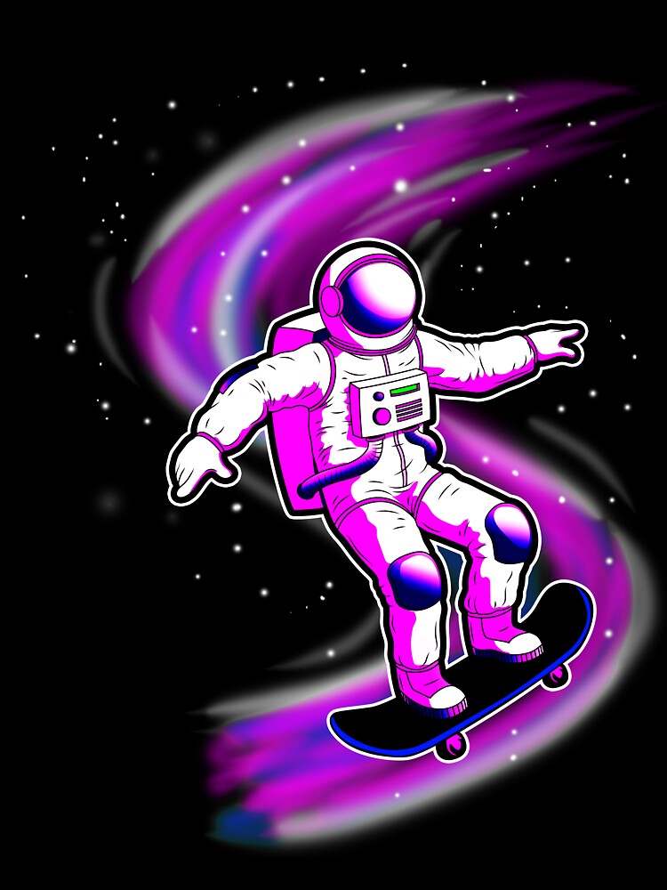 Astronaut surfing in the galaxy  design by Burley Threads T-Shirts, Hoodie, Sweatshirt | BlankRebels.com (Image 3)