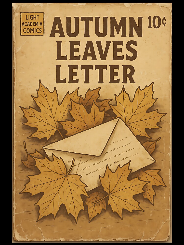 Nostalgic Light Academia: Autumn Leaves Letter by bapupa T-Shirts, Hoodie, Sweatshirt | BlankRebels.com (Image 3)