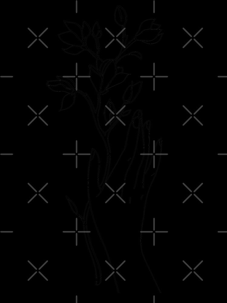Hand Holding Flower Minimal Line Art by c-vector-studio T-Shirts, Hoodie, Sweatshirt | BlankRebels.com (Image 3)