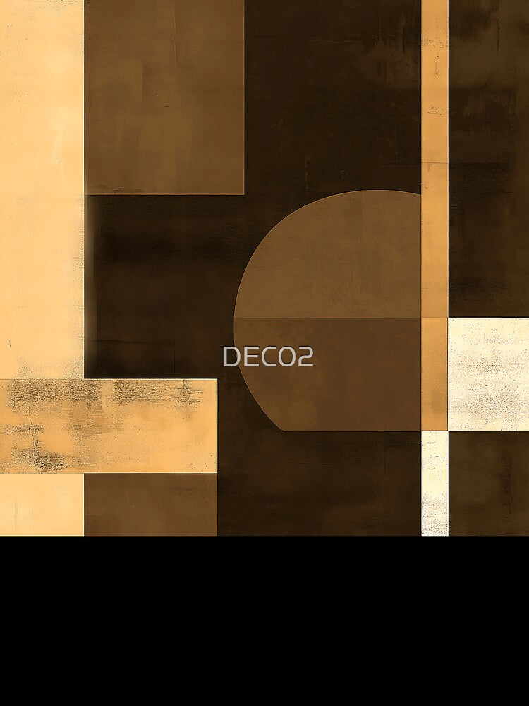 Boho Geometric Distressed Textured-Style Modern Abstract Shapes by DEC02
