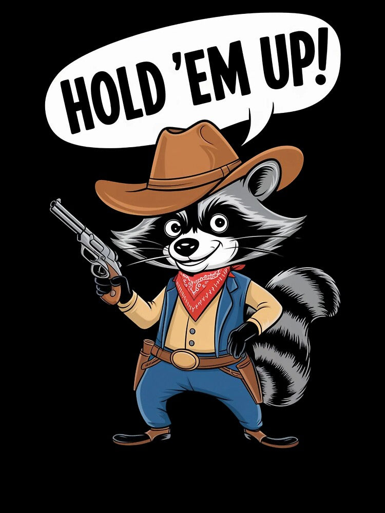 Country Western Cowboy Raccoon Trash Panda by MichalWeider T-Shirts, Hoodie, Sweatshirt | BlankRebels.com (Image 3)