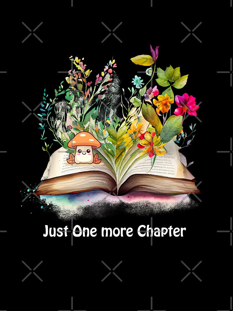 Copy of Book lovers Open book | Blossoming Pages: Aesthetic Book and Flower T-Shirt gift idea by lemamis... (Image 3)