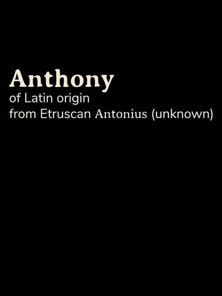 Anthony name etymology by YourNameStory T-Shirts, Hoodie, Sweatshirt | BlankRebels.com (Image 3)