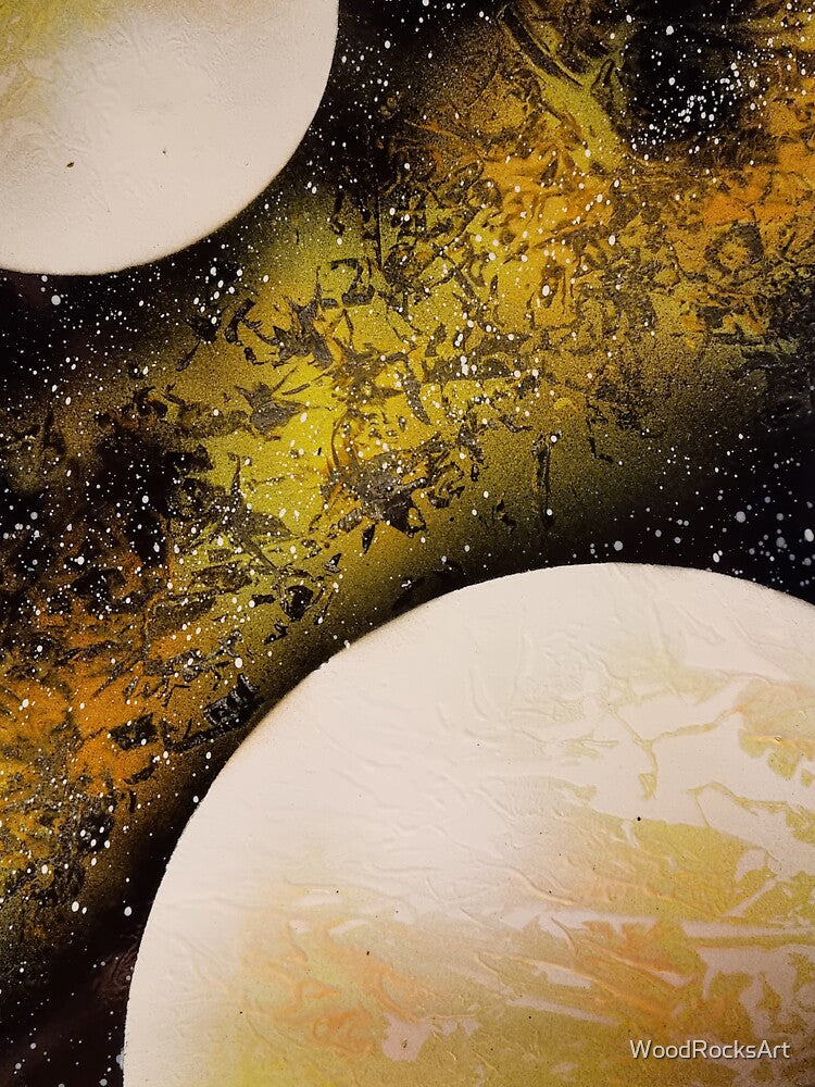 Spray paint art yellow planets by WoodRocksArt T-Shirts, Hoodie, Sweatshirt | BlankRebels.com (Image 3)