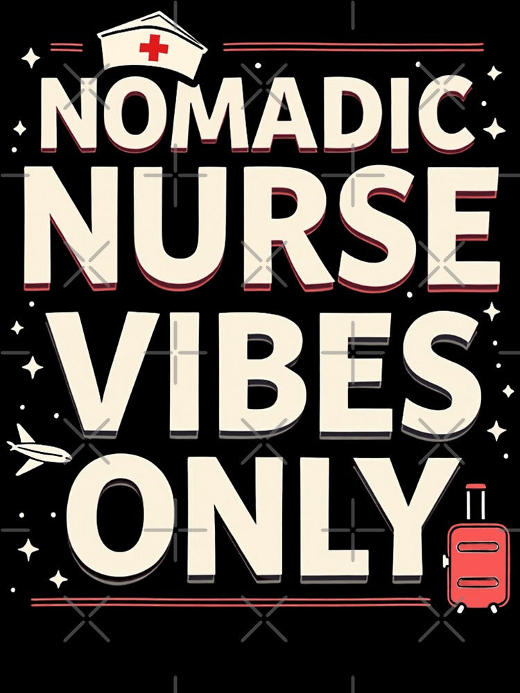 Nomadic Nurse Vibes Only by PerkzPrints T-Shirts, Hoodie, Sweatshirt | BlankRebels.com (Image 3)