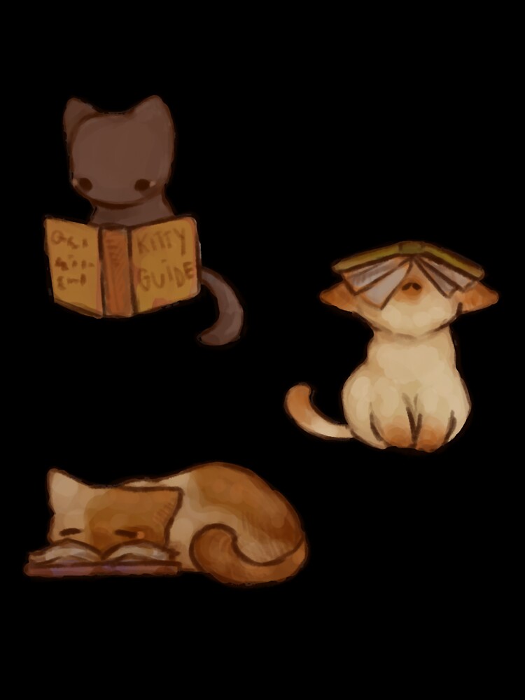 Reading cats by MasenRin T-Shirts, Hoodie, Sweatshirt | BlankRebels.com (Image 3)