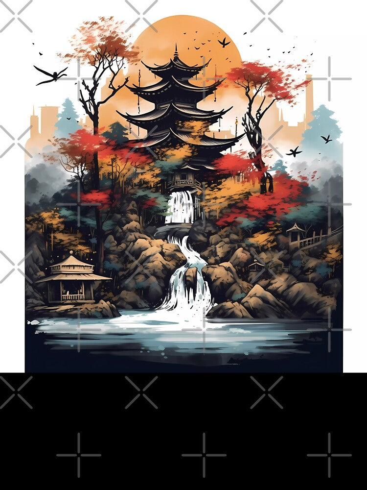 Japanese Mountain Landscape by SingularityGeek T-Shirts, Hoodie, Sweatshirt | BlankRebels.com (Image 3)