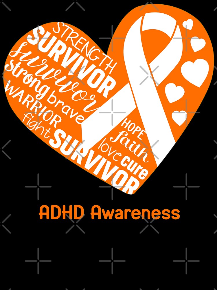 Brave Heart ADHD Awareness by GennieShop T-Shirts, Hoodie, Sweatshirt | BlankRebels.com (Image 3)