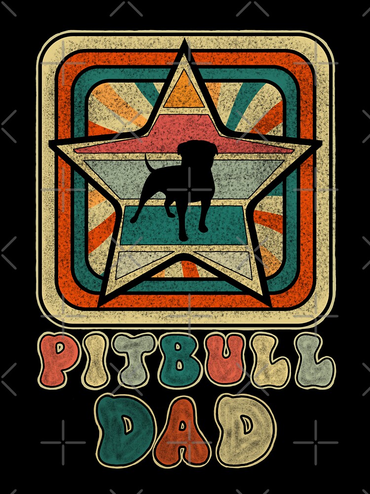 Retro Colors Pitbull Dad by GarnersDesigns T-Shirts, Hoodie, Sweatshirt | BlankRebels.com (Image 3)