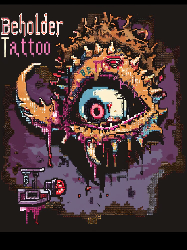 Terraria Style Beholder by Beholdertattoo T-Shirts, Hoodie, Sweatshirt | BlankRebels.com (Image 3)