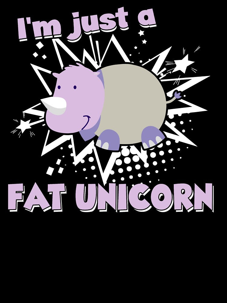 I'm Just A Fat Unicorn by UnknownArtistt T-Shirts, Hoodie, Sweatshirt | BlankRebels.com (Image 3)