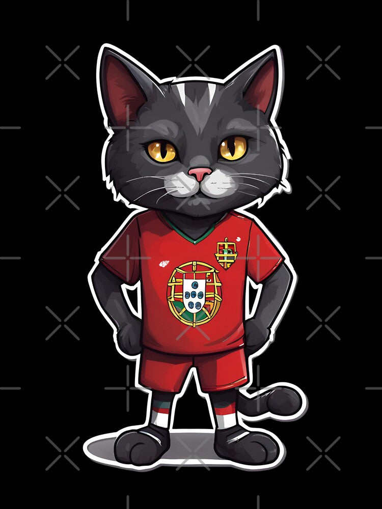 PORTUGAL Sports Team: a Cat wearing colours of Portugese Flag D24 by PerfectDay2Play