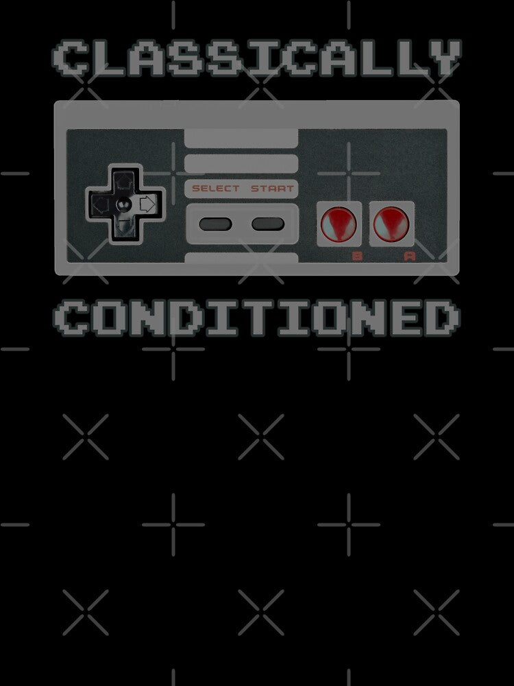 Retro Gaming "Classically Conditioned" design by JDMTees T-Shirts, Hoodie, Sweatshirt | BlankRebels.com (Image 3)