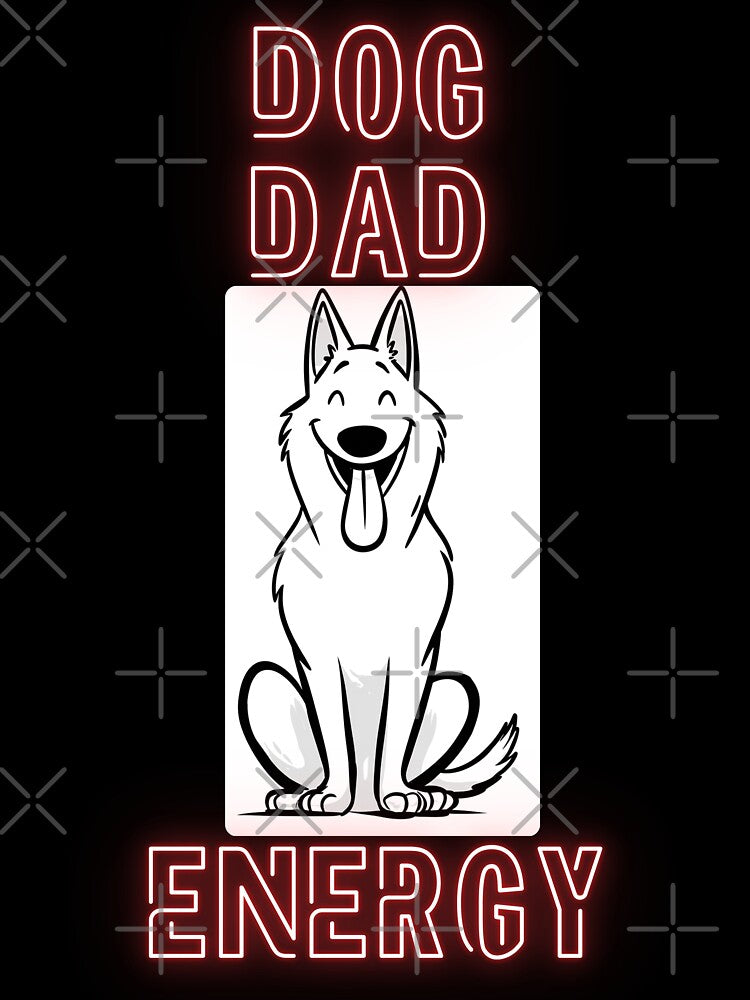 Funny Dog Lover Shirt – Dog Dad Energy – Cute Dog Owner Gift, Dog Mom Shirt, Dog Dad Shirt by Azerod