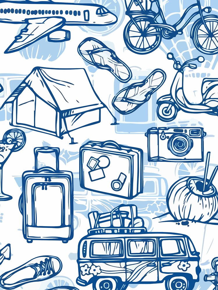 travel pattern by zaher97 T-Shirts, Hoodie, Sweatshirt | BlankRebels.com (Image 3)