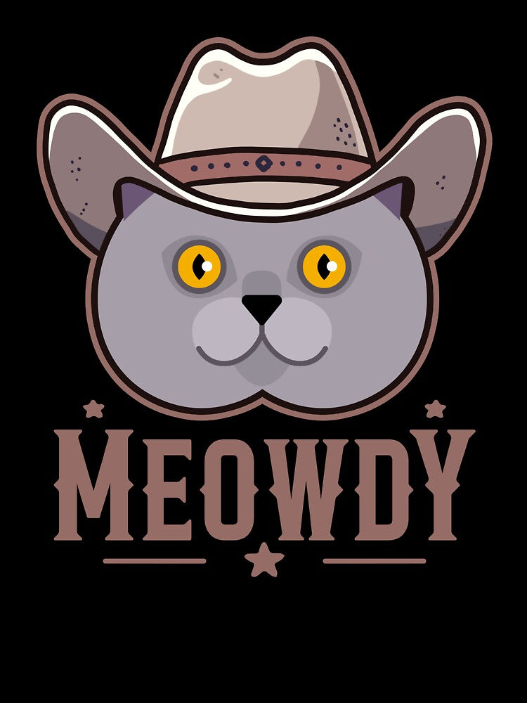 British Shorthair Cat Meowdy by Clara Hollins T-Shirts, Hoodie, Sweatshirt | BlankRebels.com (Image 3)
