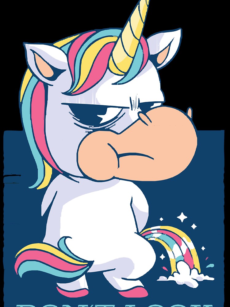 Funny Cartoon Unicorn Peeing a Rainbow by LonsdaleKa T-Shirts, Hoodie, Sweatshirt | BlankRebels.com (Image 3)