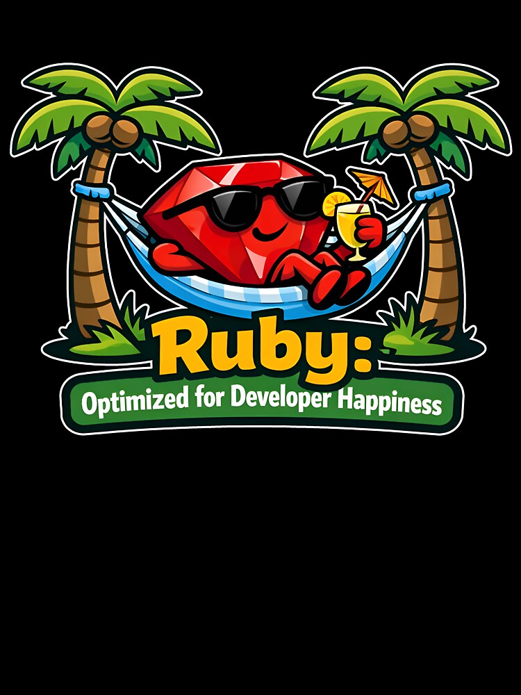 Ruby Optimized For Developer Happiness Tech Design by Zenith Design T-Shirts, Hoodie, Sweatshirt | BlankRebels.com (Image 3)