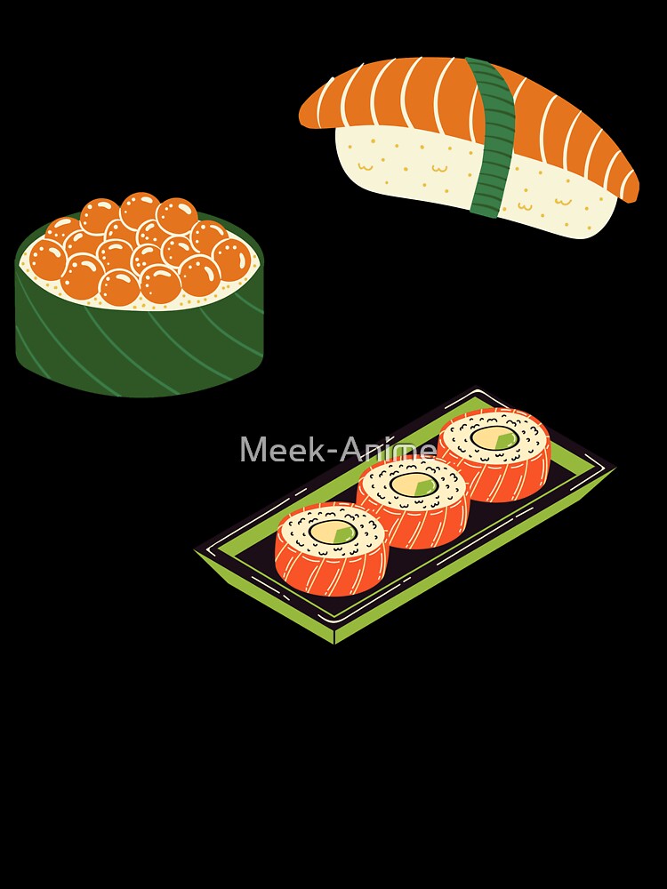 Kawaii Soft Sushi by Meek-Anime T-Shirts, Hoodie, Sweatshirt | BlankRebels.com (Image 3)