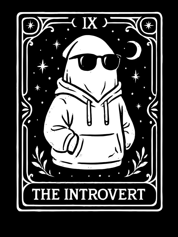 The Introvert Tarot Card by artistastshirt